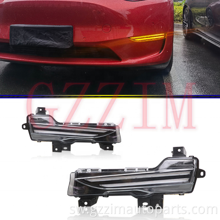 Mchana mchana kukimbia taa mbili LED DRL kwa Model 3 Model Y